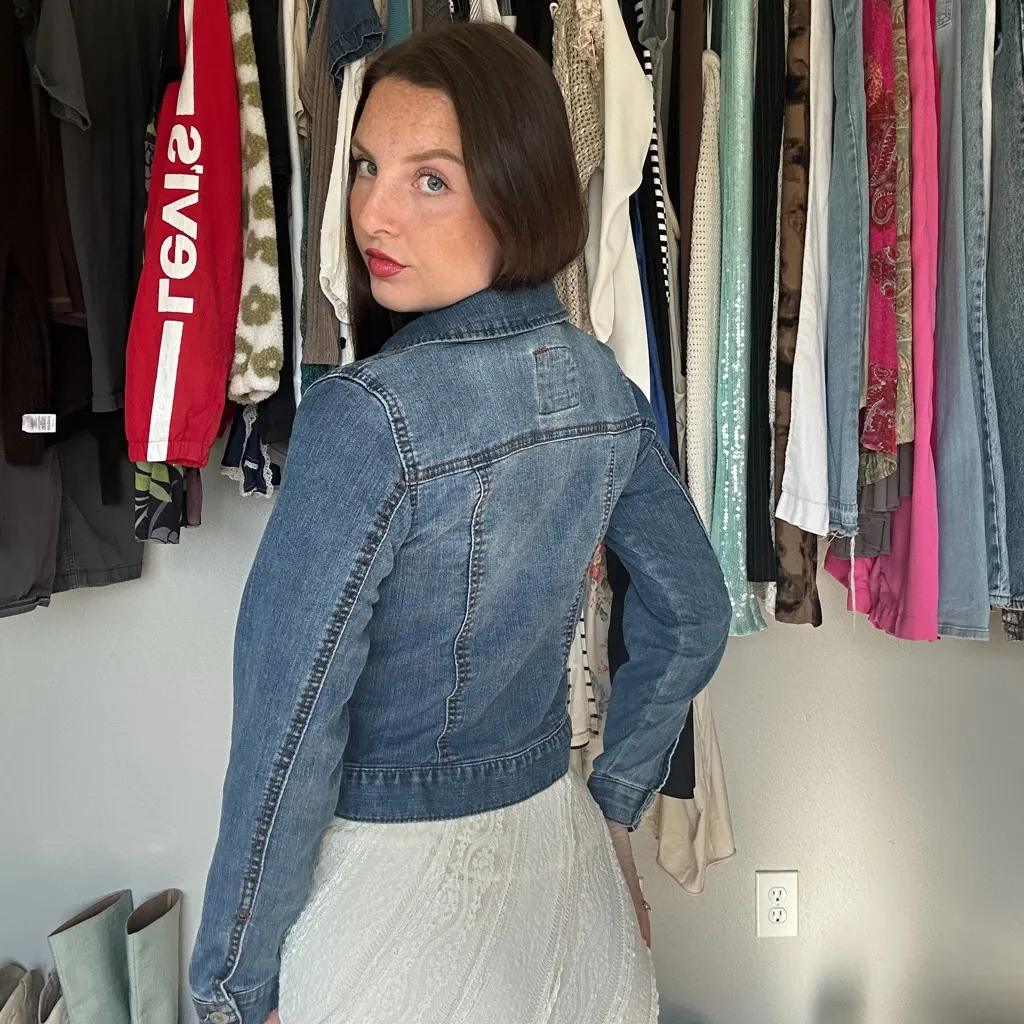 Y2K Mudd Denim Jacket – Size 14 (fits like XS/S) - Image 2