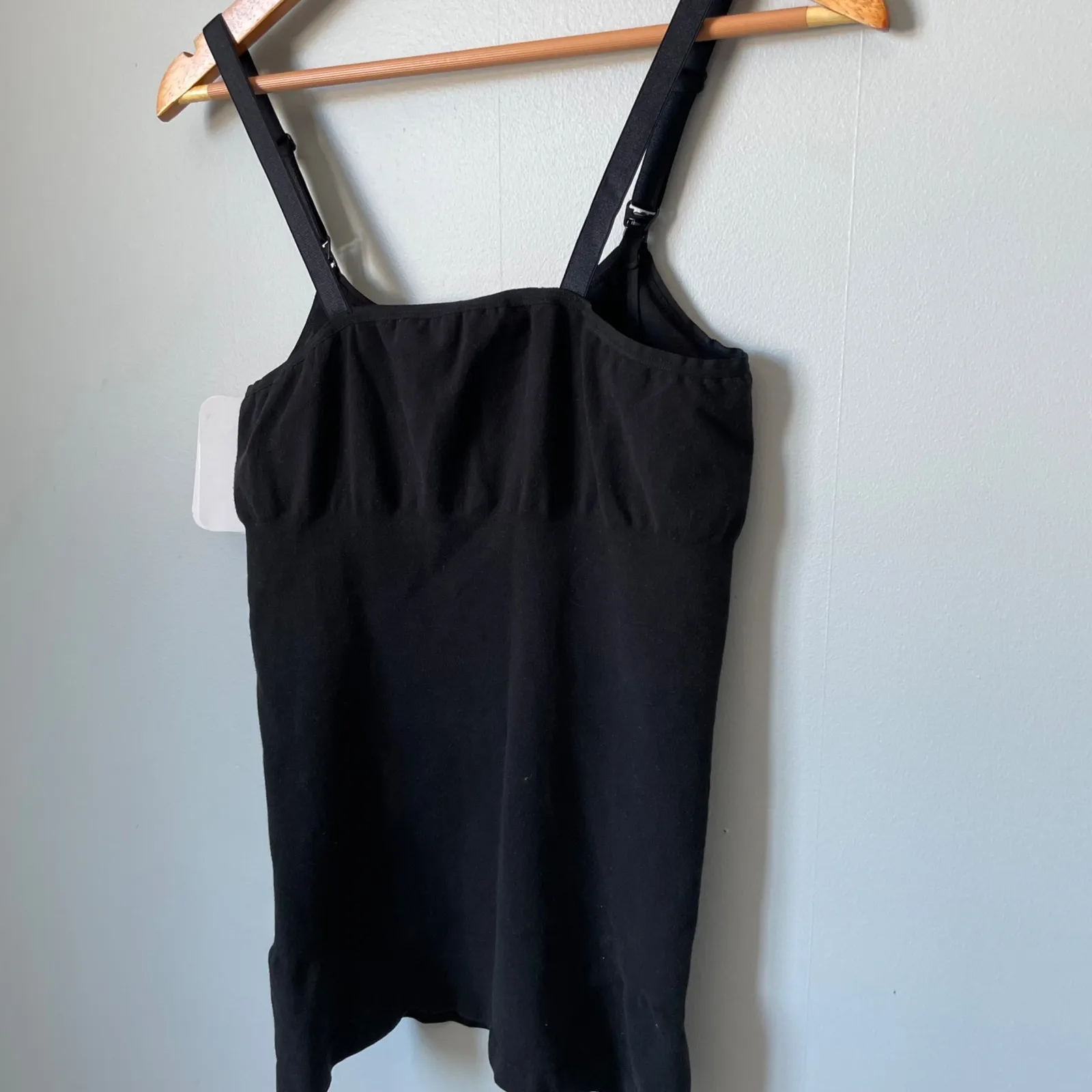 Isabel Maternity by Ingrid & Isabel Black Shaping Nursing Cami Tank Top XL - Image 4