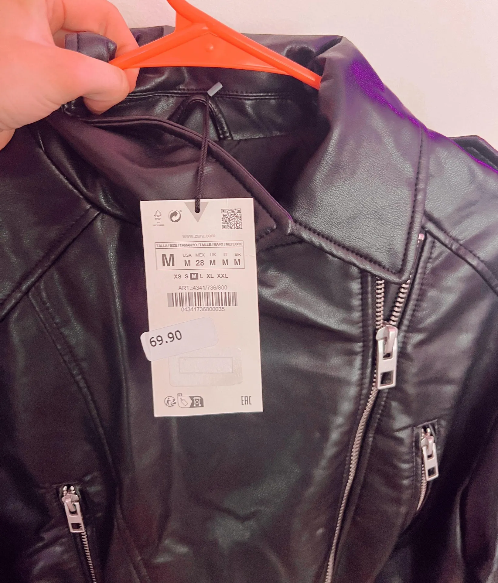 ZARA Viral Leather Jacket - Image 2