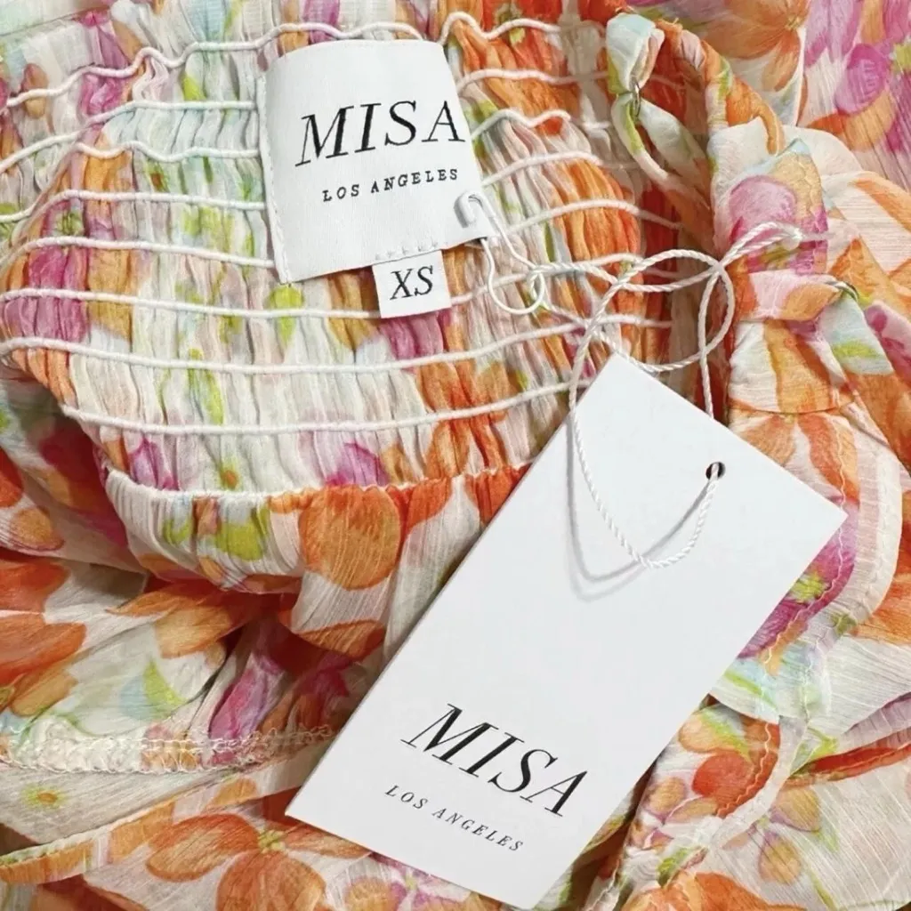 MISA LOS ANGELES Adrienne Dress, Cora Flora, XS - Image 9