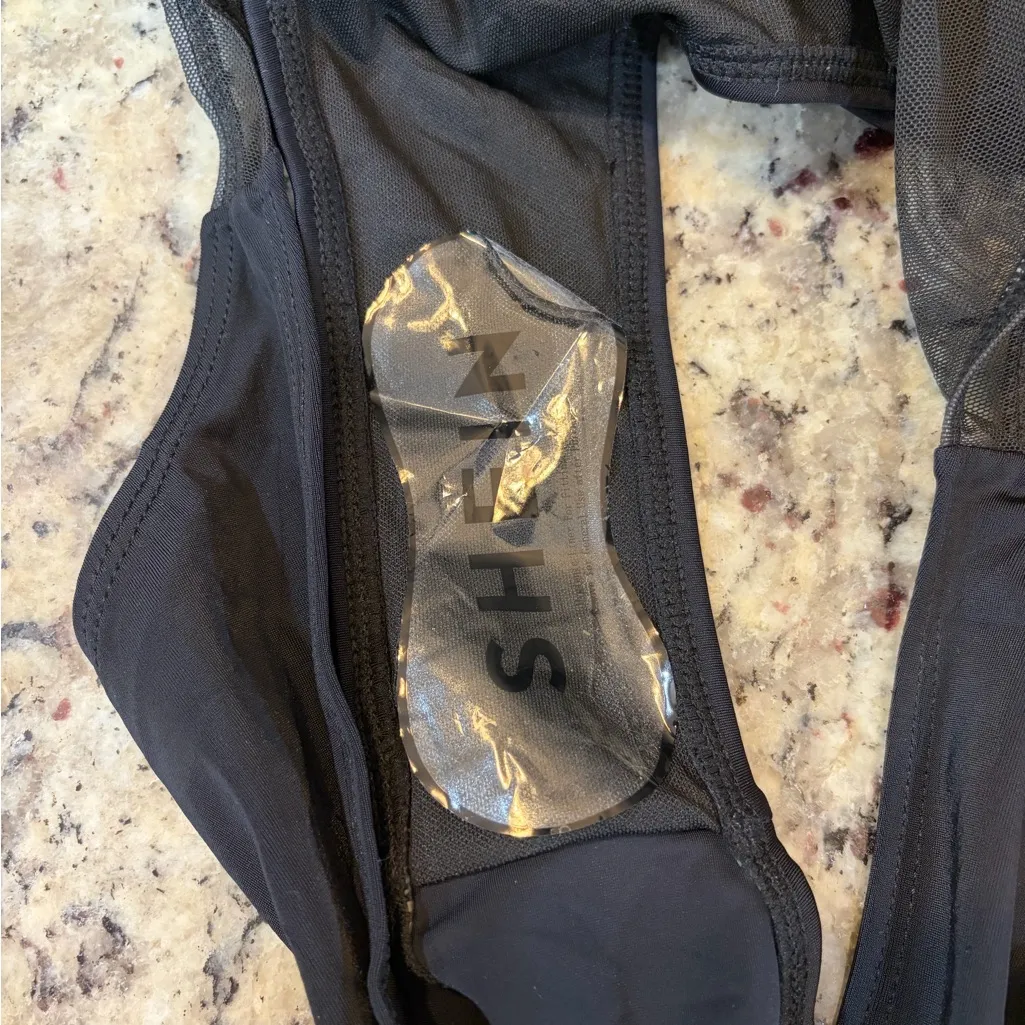 SheIn  Black One Piece Swimsuit - Image 6