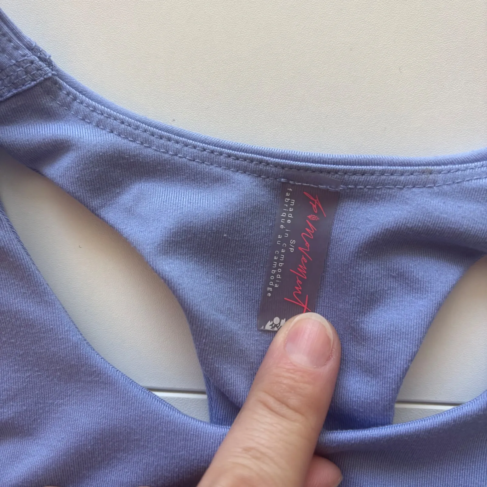 FP Movement Free People Light Purple Elevate Crop Top Sports Bra Activewear Purple - Image 2