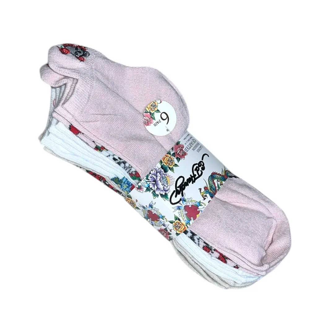 Ed Hardy 6-Pack Quarter Socks - Image 2