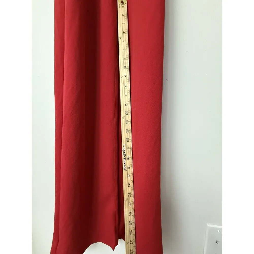 Nookie Boulevard gown Maxi designer Dress in red flame luxury romantic size M - Image 8