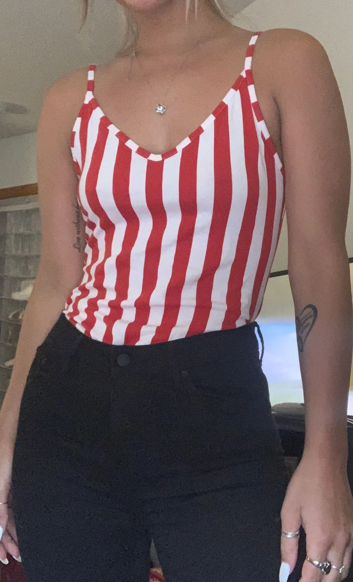 Divided Tank Top Bodysuit - Image 2