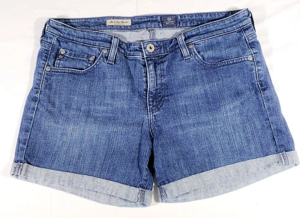 ADRIANO GOLDSCHMIED The City Shorts Denim Size 32 - Image 4