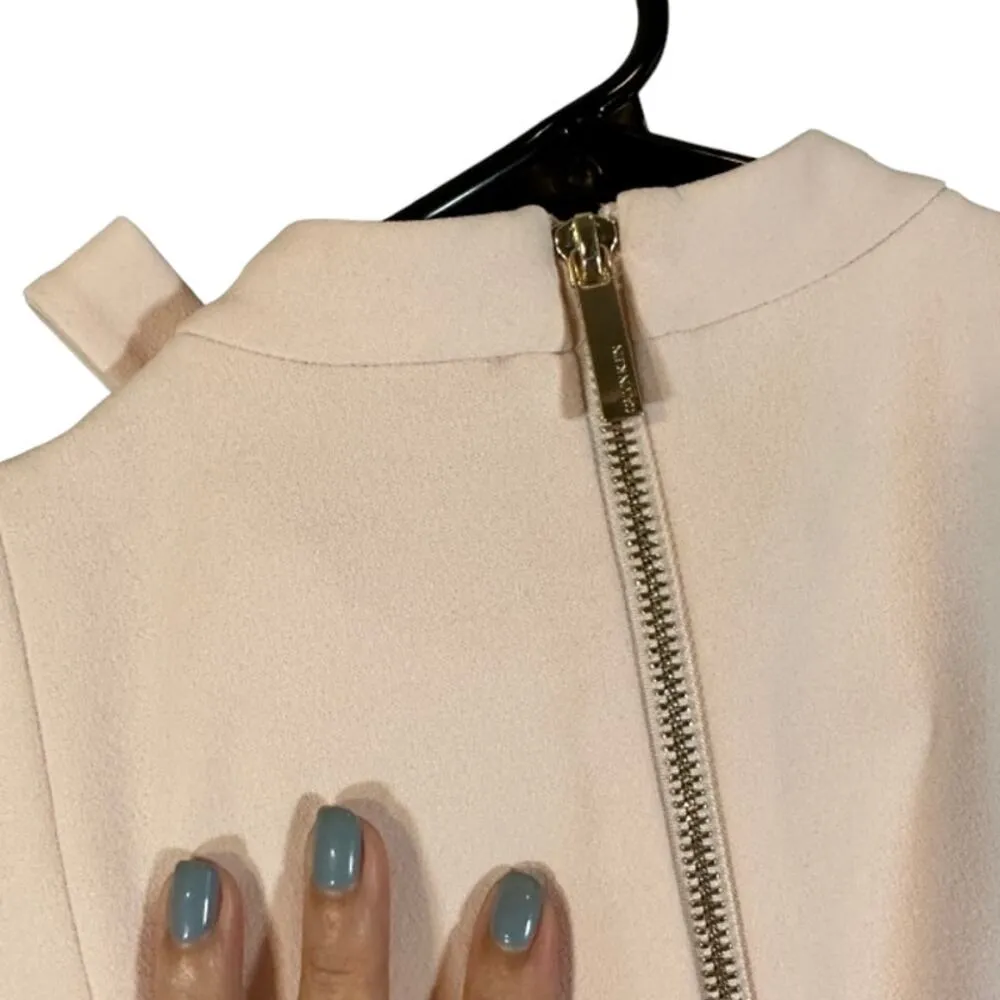 Calvin Klein Pink Mock Neck Bow Detail Fitted Retro Sheath Dress Women Sz 6 - Image 14