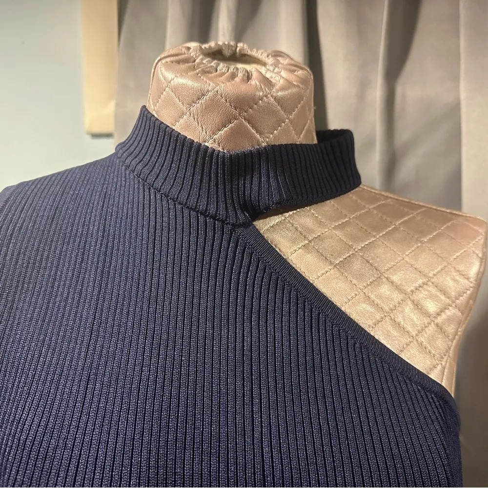 Manning Cartell Pop Sensations Knit Dress Navy Size L (US 8) $315 Blue Size L - Image 7