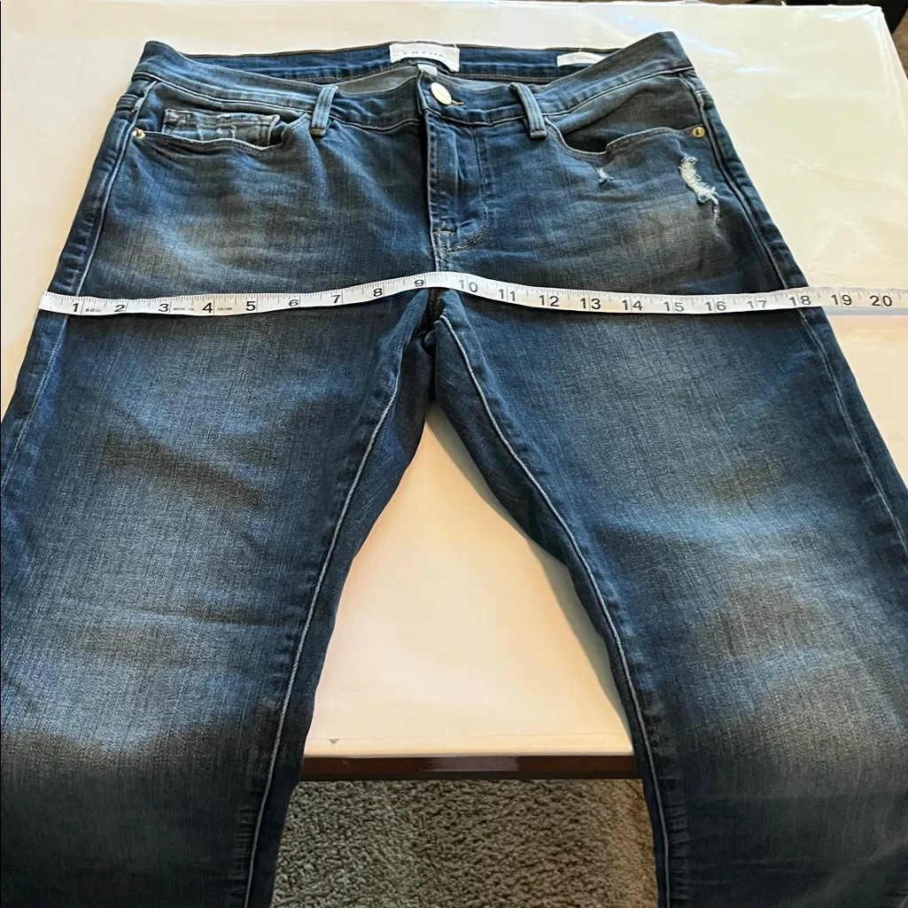 Frame Denim Le Garçon Straight Leg Mid Rise Size 27 - Image 5