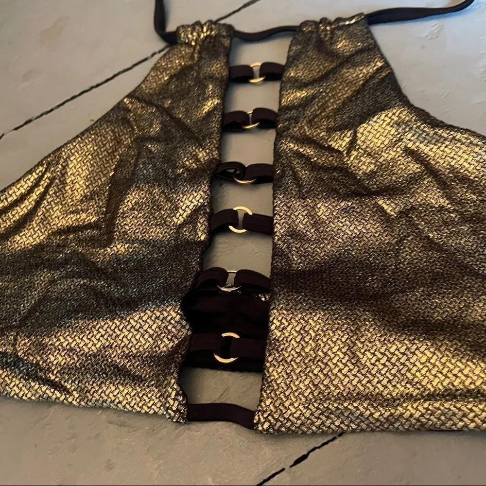 Beach Bunny Fools Gold‎ Halter Bikini Top - Image 7