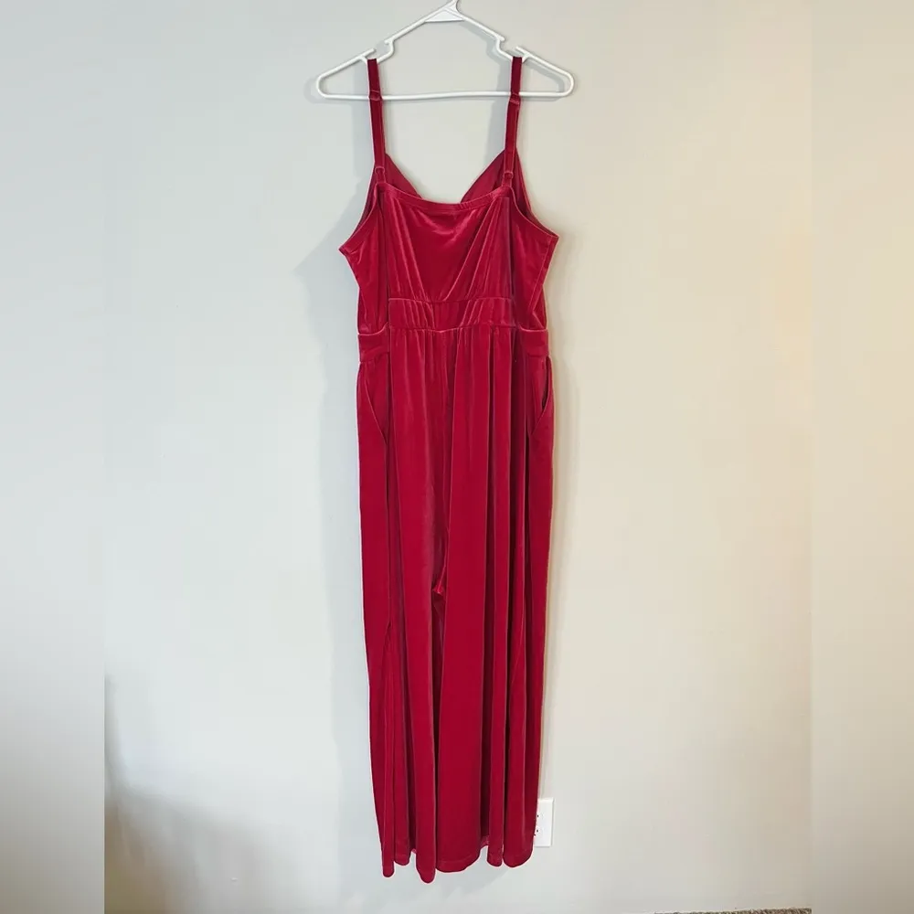 Torrid Velvet Wide Leg Jumpsuit- Size 2X - Image 5