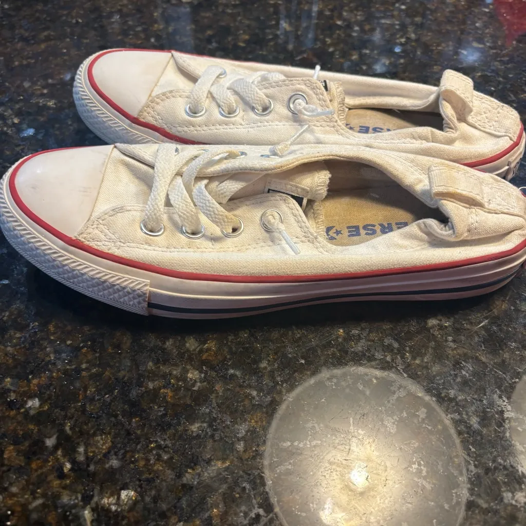 Size 8 - Converse Chuck Taylor All Star Shoreline Ox White W - Image 3