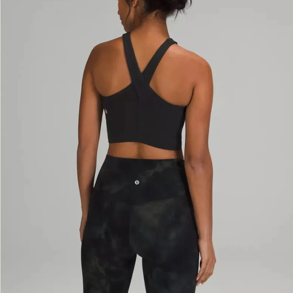 Black Nulu Wrap-Front Longline Bra Lululemon - Image 6