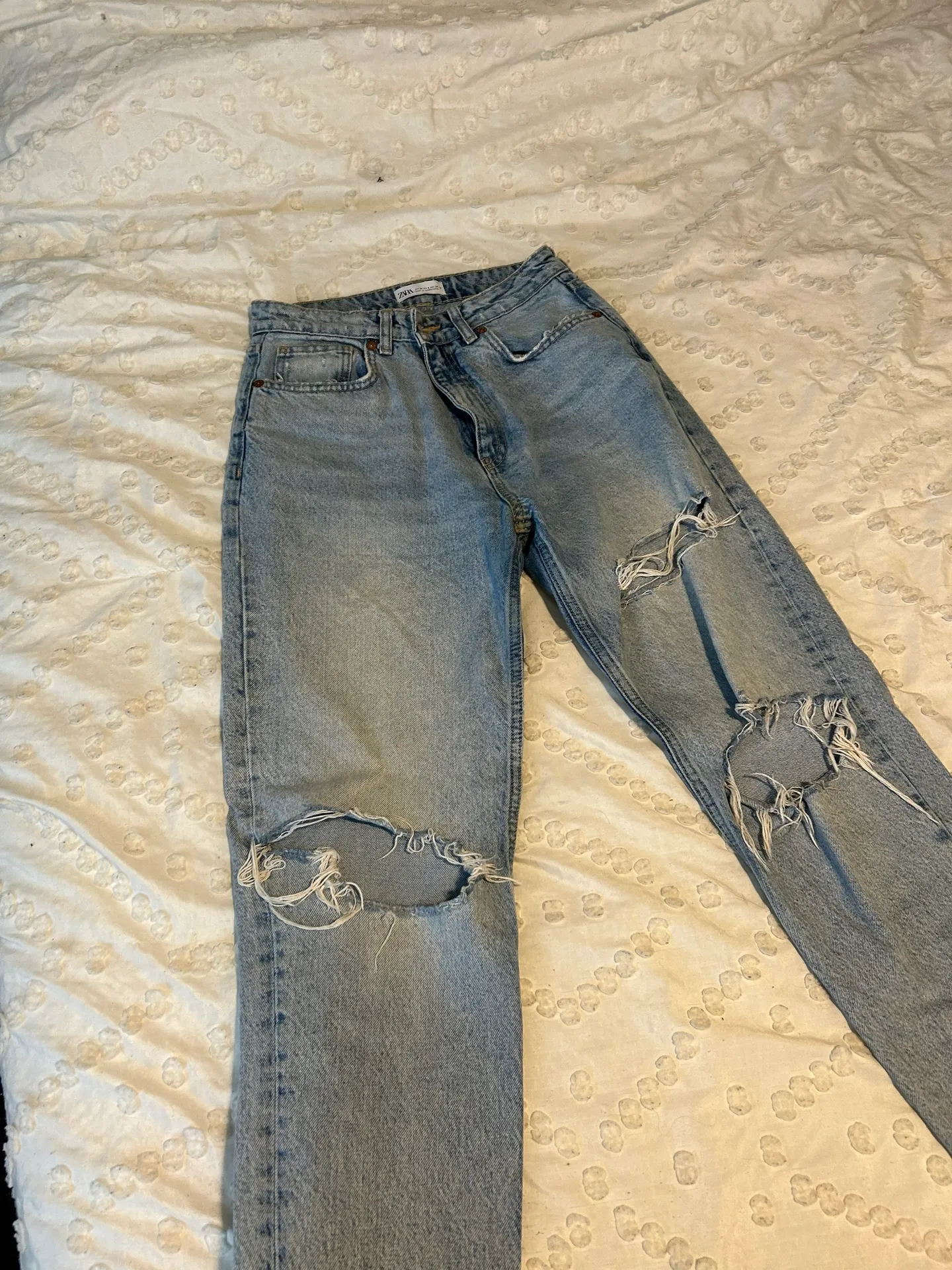 Join Life 100% Cotton Ripped Mom Jeans - Image 4
