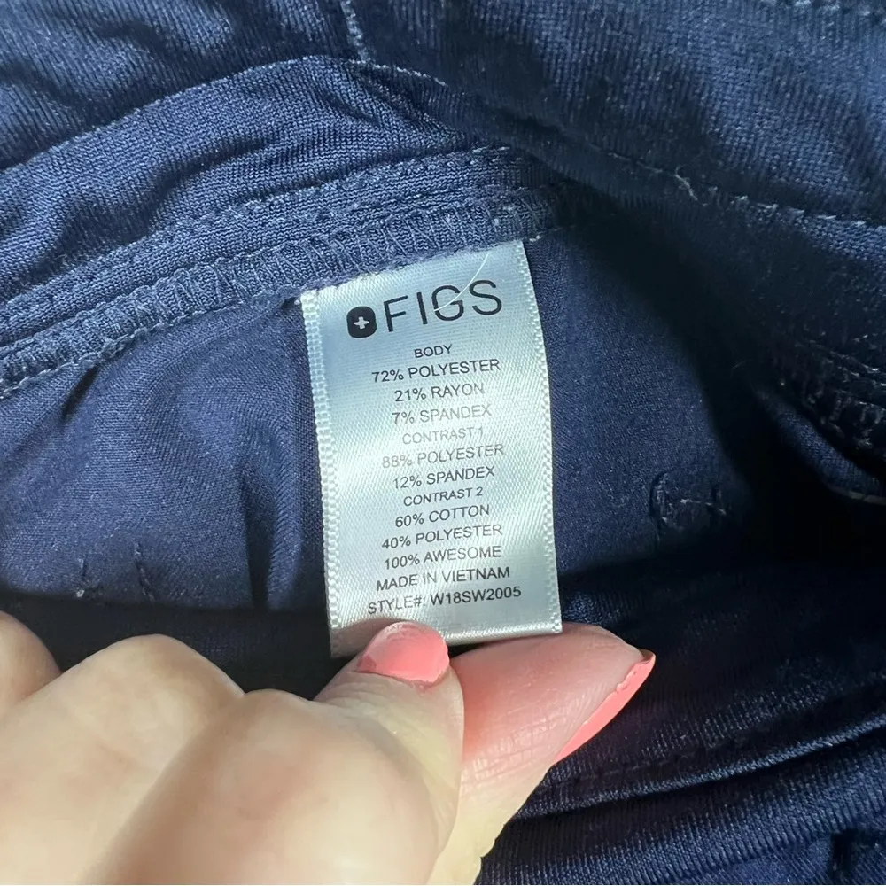 Figs‎ Dark Blue Zamora Scrub Pants - Image 5