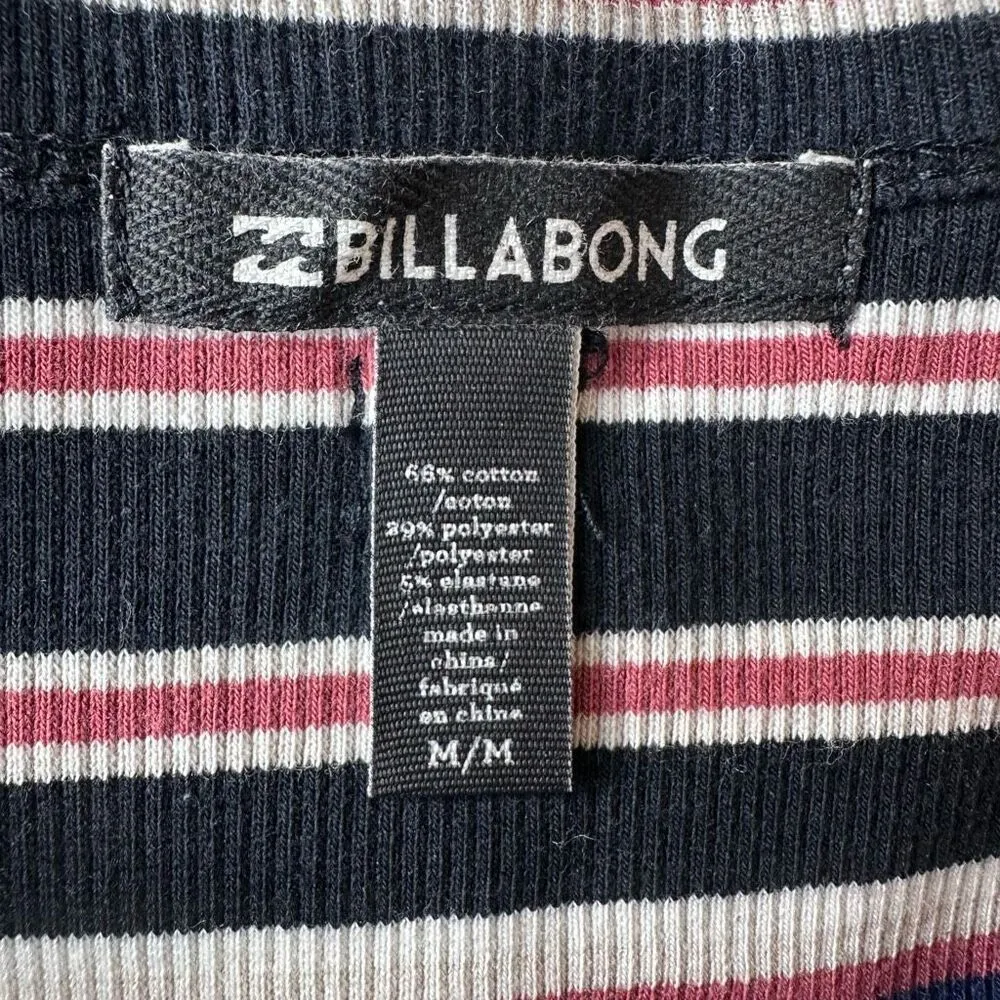 BILLABONG Bodycon Stripe Mini Dress Size Medium - Image 5