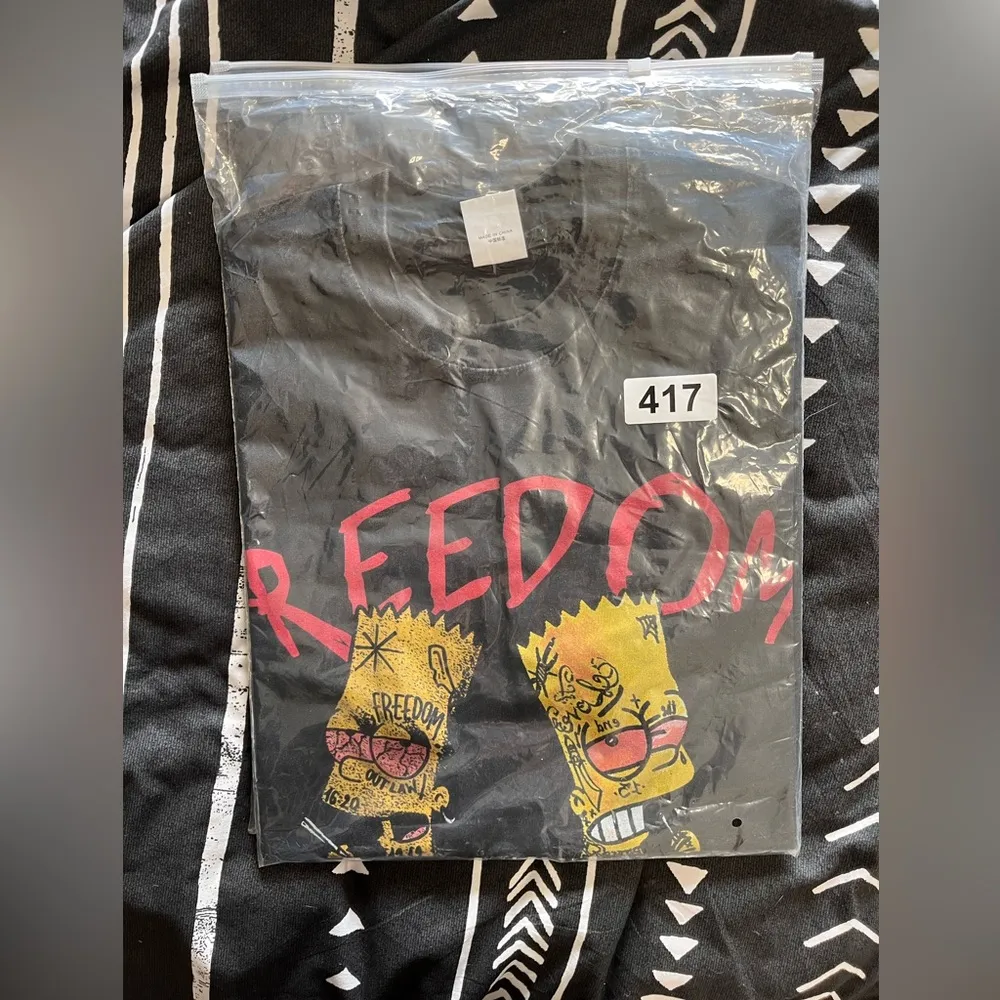 PHILOCTETES Freedom Graphic Tee The Simpsons Vintage Wash NWT Unisex Adult Sz S - Image 7