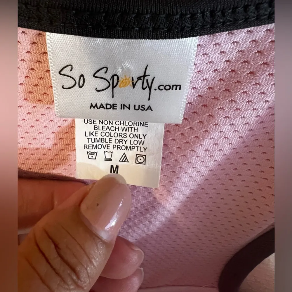 So Sporty Pink Tank SO Sporty tank tops for women m Size M - Image 13
