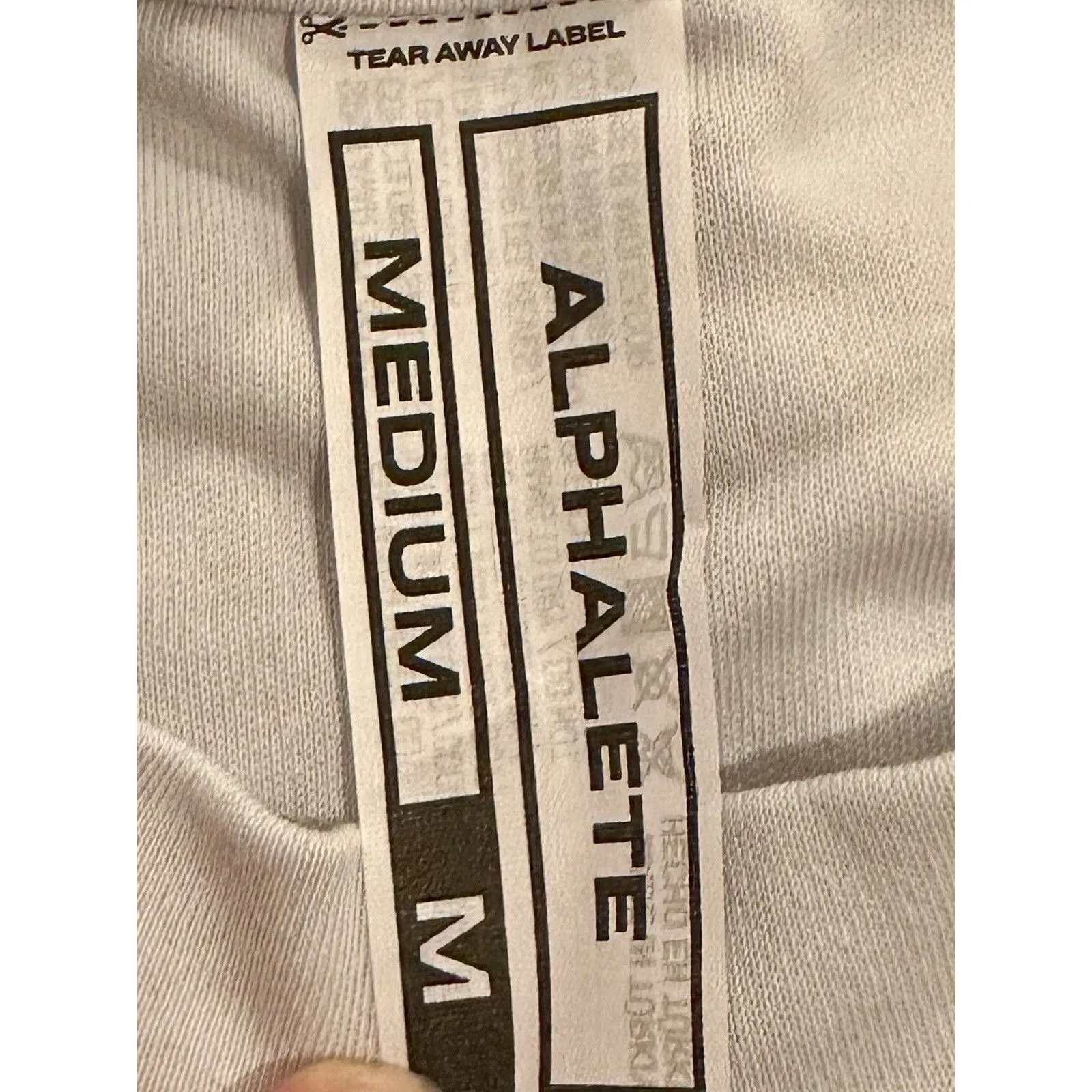 Alphalete Light Blue Oversize Cropped Mock Neck T - Image 4