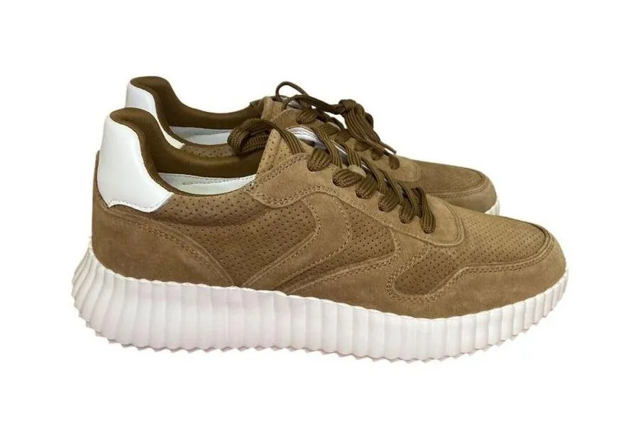 Steve Madden Shereen Women's Cheastnut Suede leather sneaker size 10 $99 MSRP - Image 5