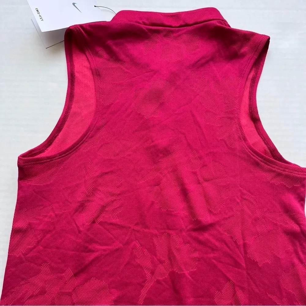 NWT  golf polo Victory floral dri-fit sleeveless top very berry size xs - Image 15