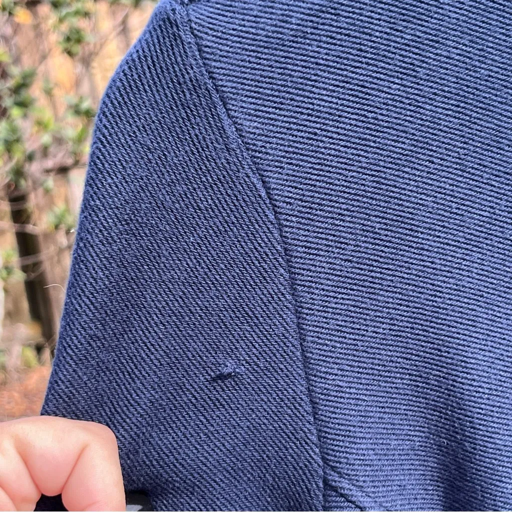 Obey Navy Blue Double-Breasted Pea Coat Size M - Image 5