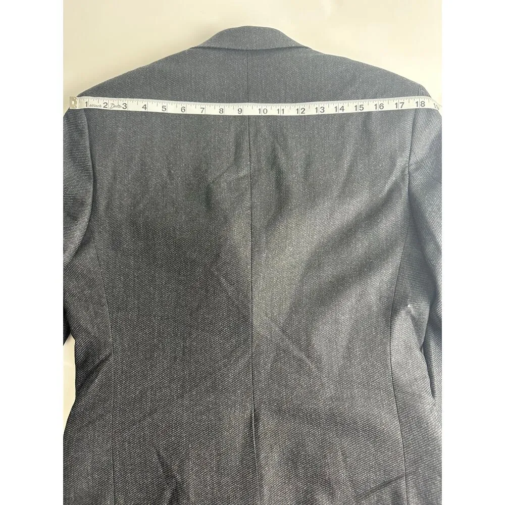 Joseph Abboud Women's 8 36 R Tollegno 1900 Italian Wool Blazer Suit Black NWOT - Image 14