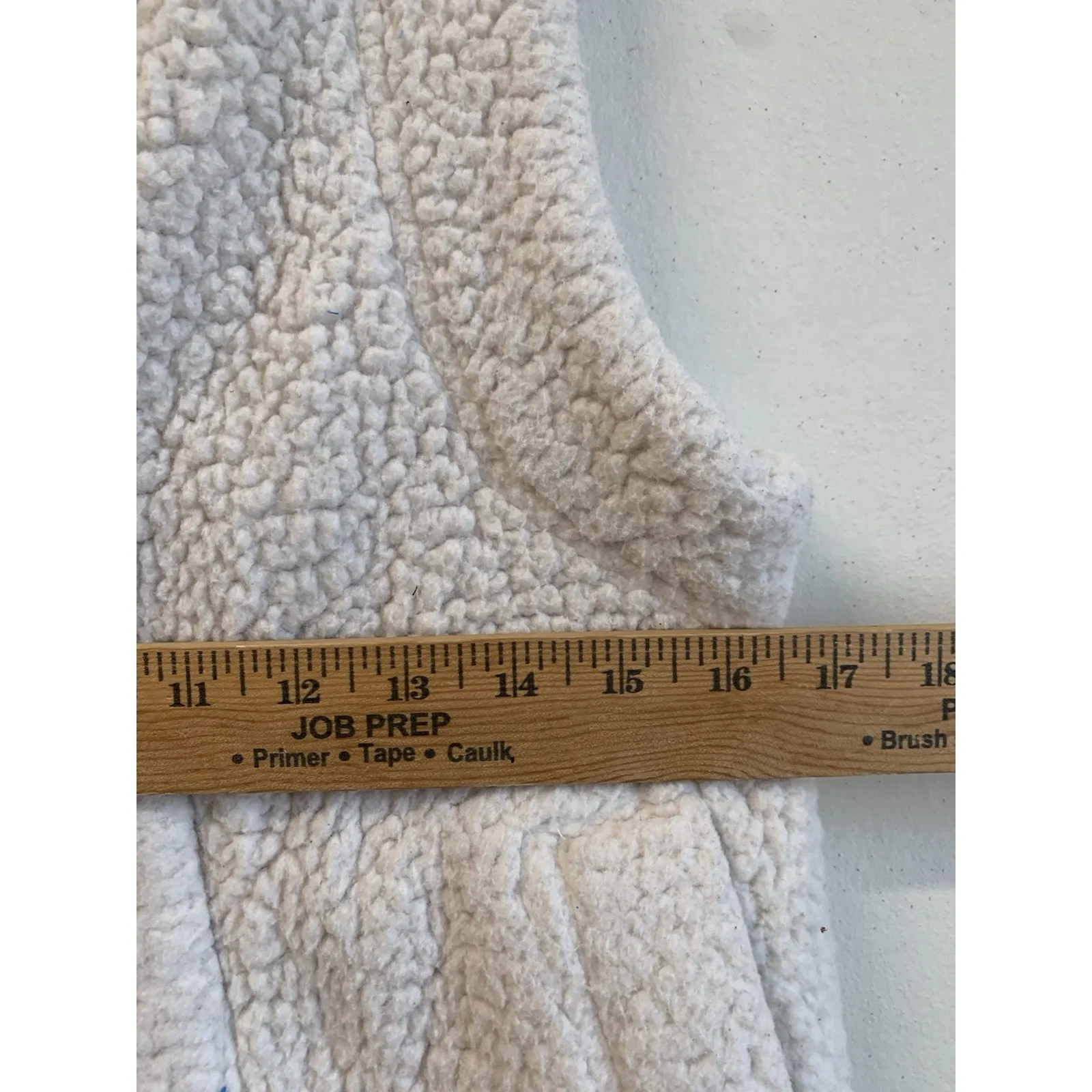 AERIE Women’s Vest Plaid Flannel Lined Thick Sherpa LG Snap Pockets Cream Sz XS - Image 8