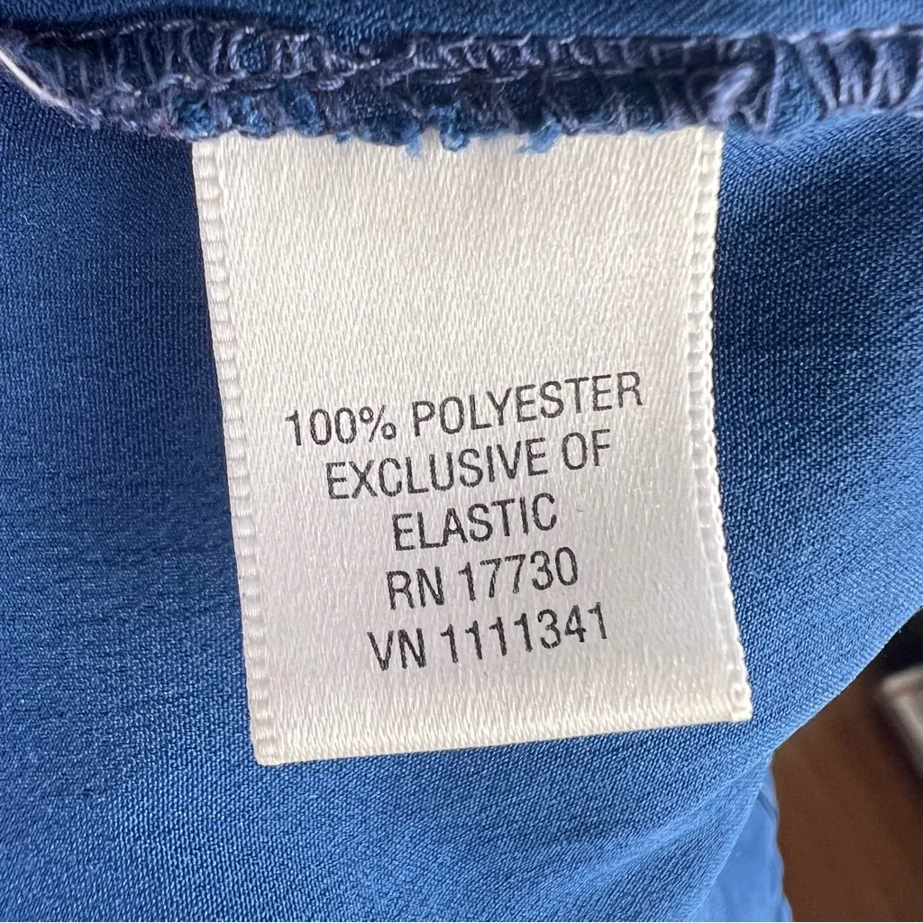 Converse One Star Blue Sleeveless Floral Midi Dress, L, Boho Cottagecore - Image 7