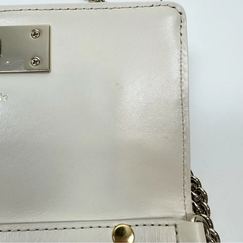 Kate Spade Sedgewick Place Quilted Metallic Gray Bag - Image 9