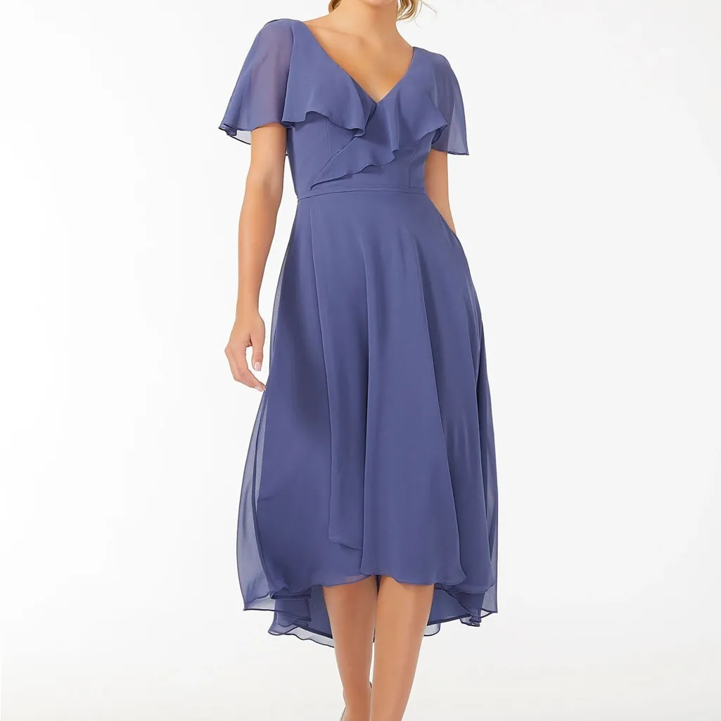 Mori Lee 21704 Flounce Top Bridesmaid Dress size14.                    order(61) - Image 3