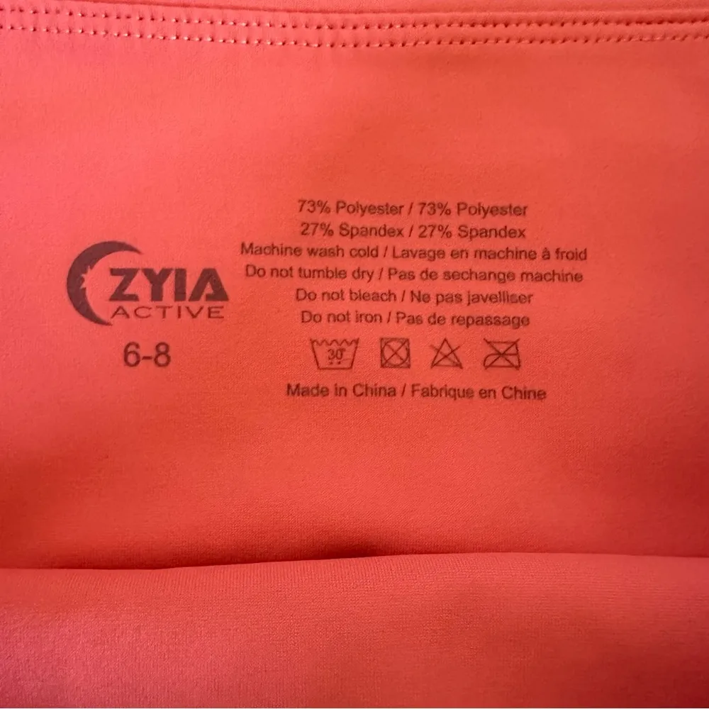ZYIA Active Tangerine Angle Block Light N Tight Hi-Rise 7/8 Leggings - Image 4