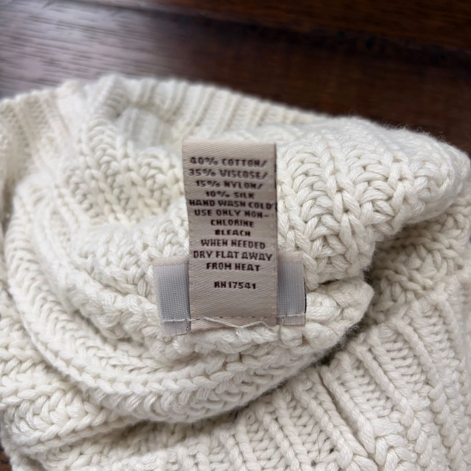 UGG Tan Knit Cotton Blend Women's Beanie Hat - Image 5