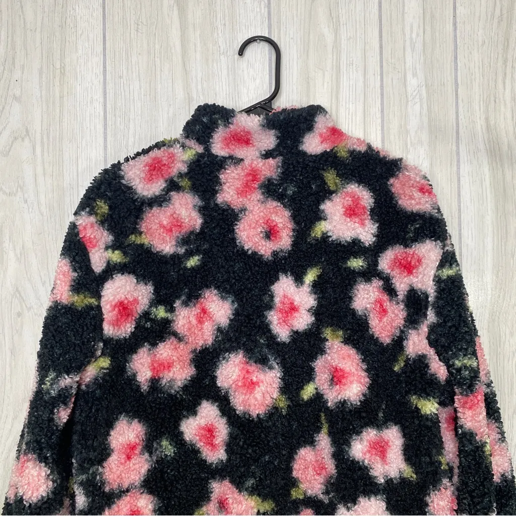 Sandy Liang x Target Floral Sherpa Fleece Quarter Zip Jacket size XS Extra Small - Image 5