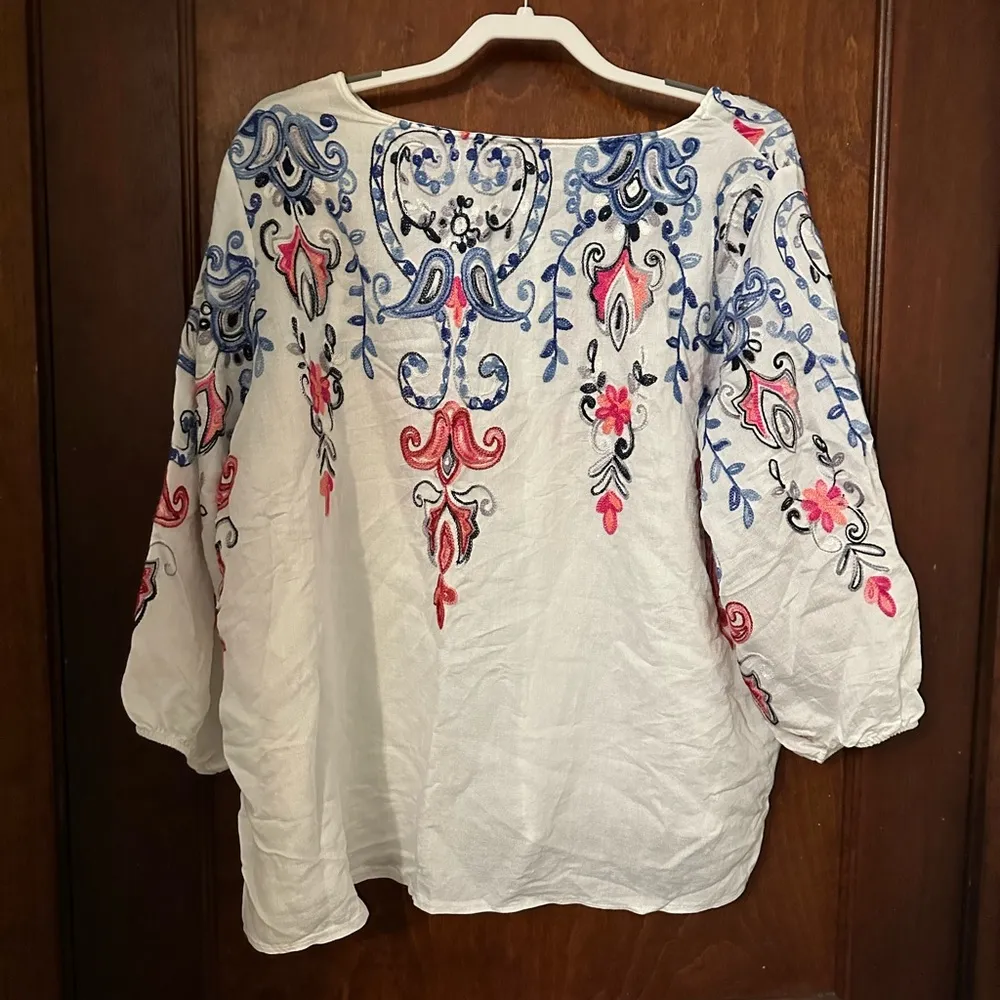 NWT Kindred Plus Size Embroidered Blouse 3X - Image 3