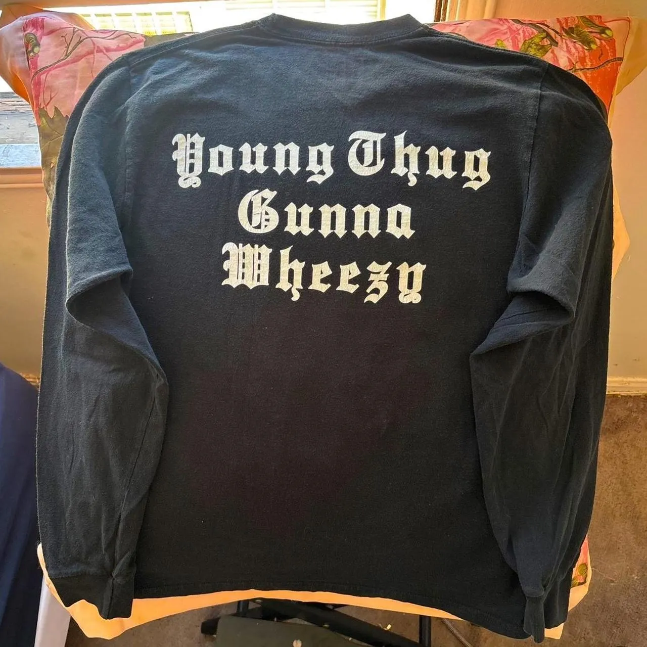 young thug gunna lil wayne drip or drown black snake long sleeve rap tee Size M - Image 3