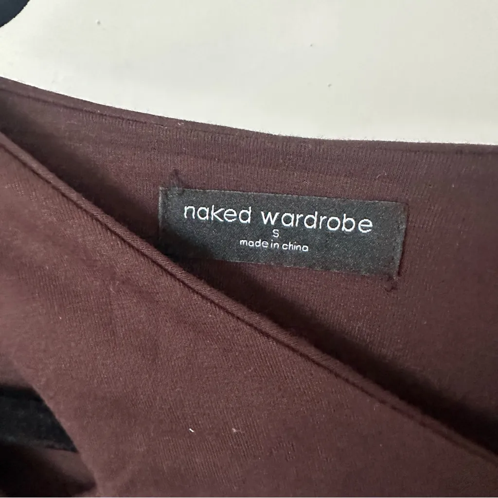 Brown Long Sleeve Cut out Top - Image 3