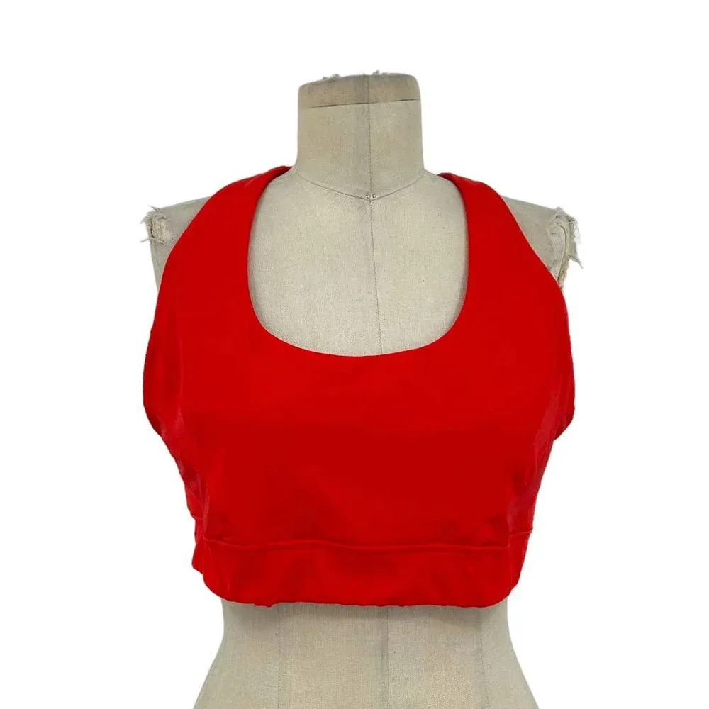 Alala Vamp Sports Bra Workout High Support Stretch Lava Red Plus Size 1X - Image 3
