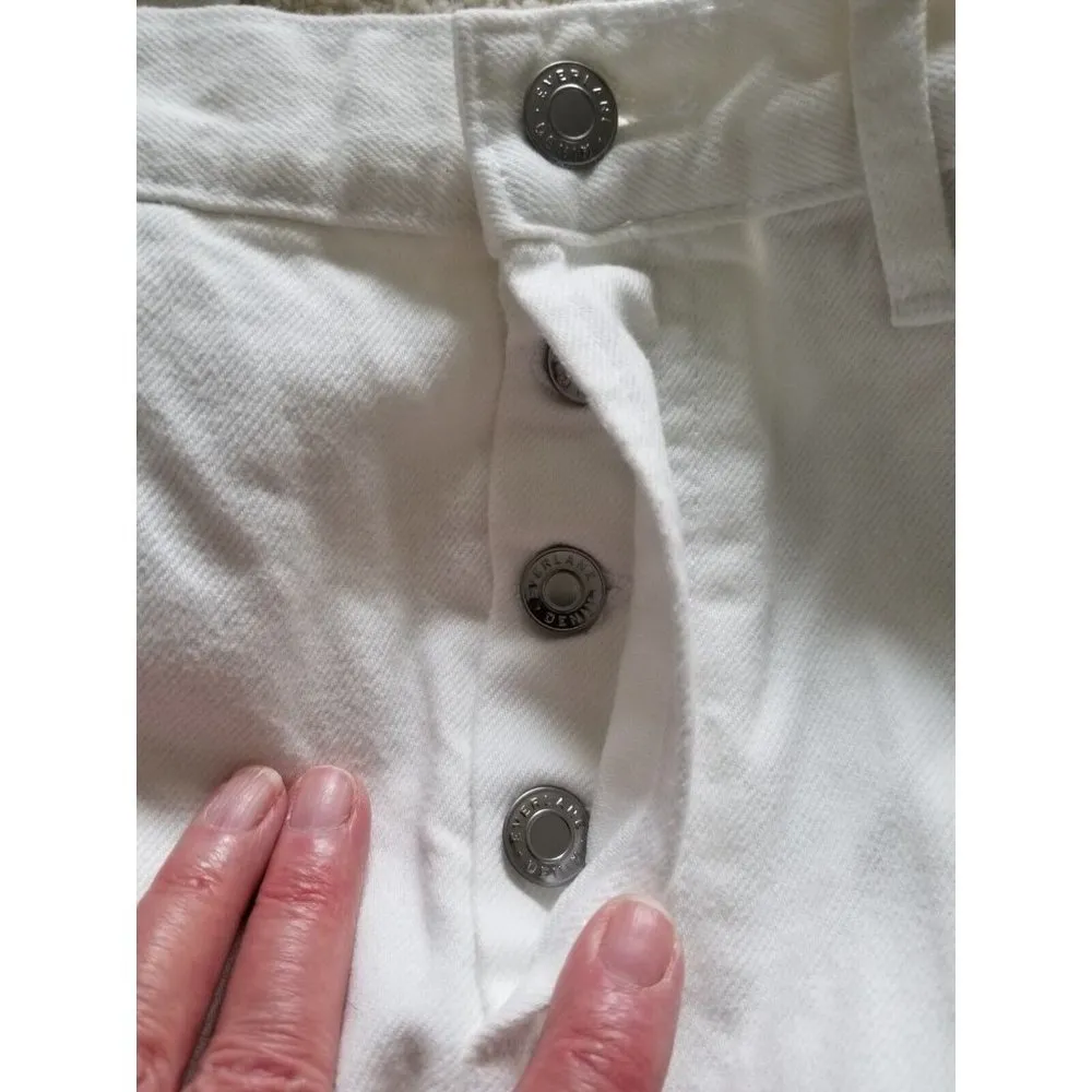 Everlane The 90's Cheeky Straight Leg Jean in Bone Womens Denim Pants Size 28 - Image 8