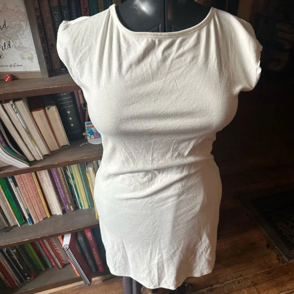 Free People Rosalia Good Feels open back white mini dress - Image 3