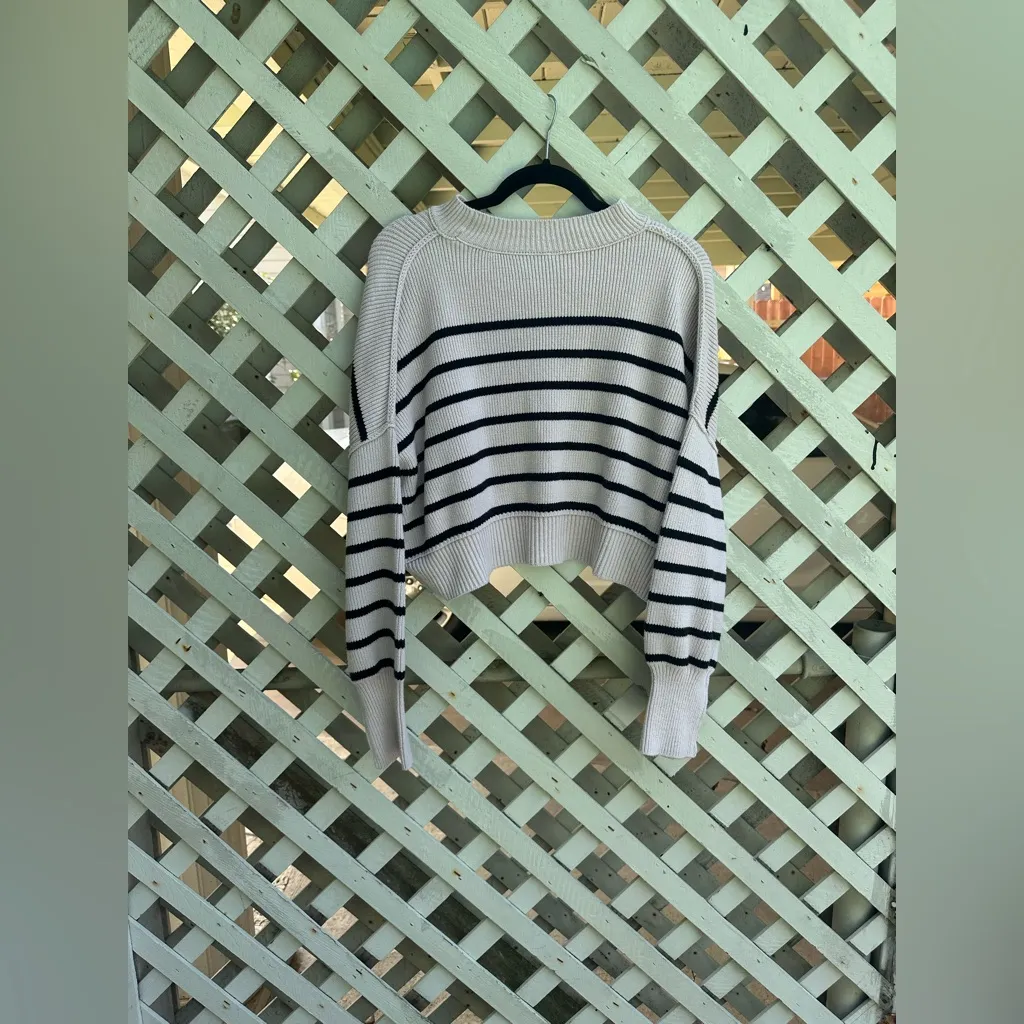 free people Easy Street Stripe Crop Pullover - Image 8