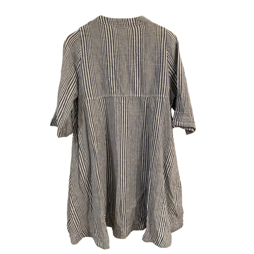 4OUR Dreamers Hi Low Hem Striped Tie - Image 2