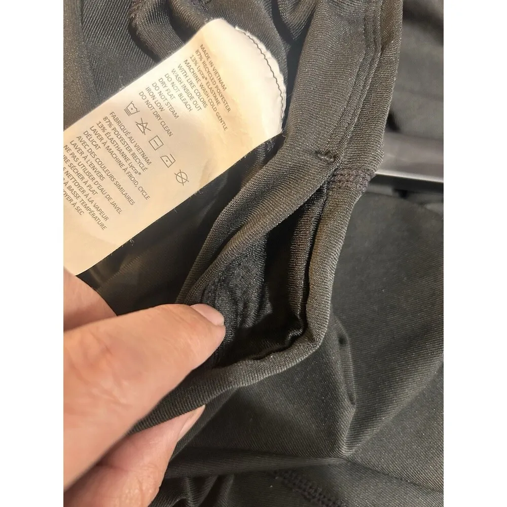 Prana Mid Rise Flare Cropped Black Yoga Workout Athletic Pants Women’s Medium - Image 3