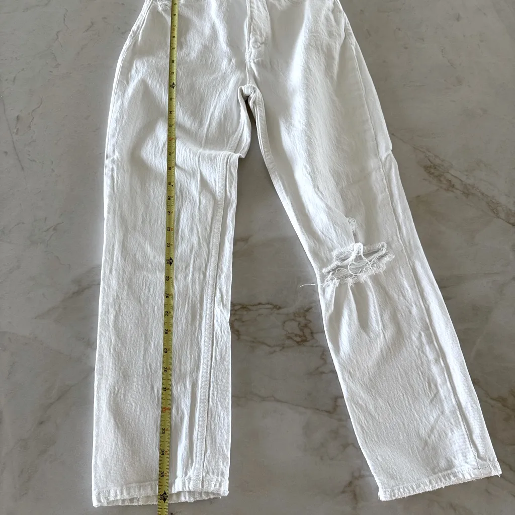 Abercrombie & Fitch White High waisted jeans (size 25) - Image 4