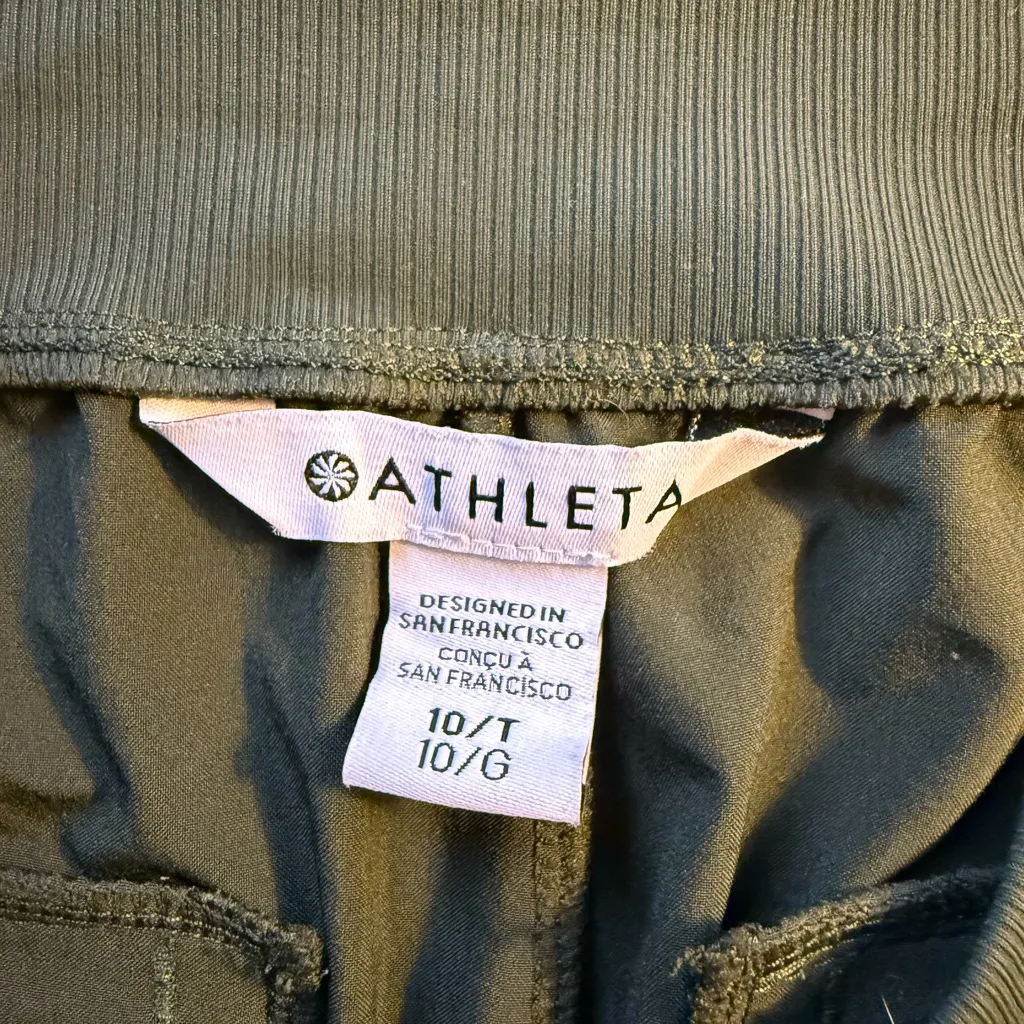 Athleta Brooklyn Ankle Pant - Army Green Size 10 Inseam 26” - Image 6