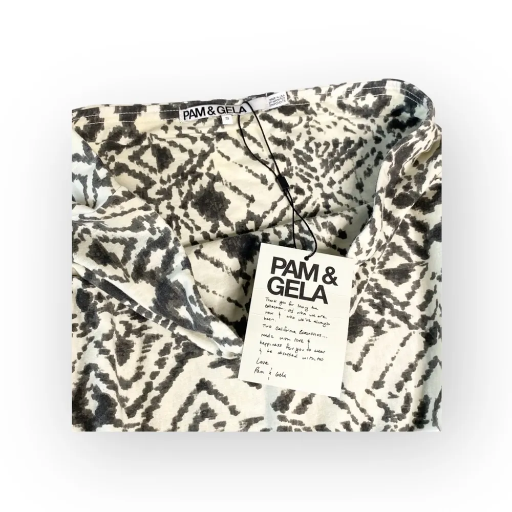 new  ✲ Asymmetric Drape Print Mini Skirt ✲ Hazy Stone Print ✲ Small - Image 12