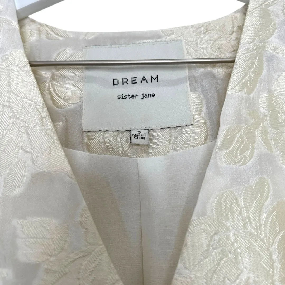 Sister Jane Dream Cowboy Kisses Jacquard Wrap Mini Dress Size Small White - Image 3