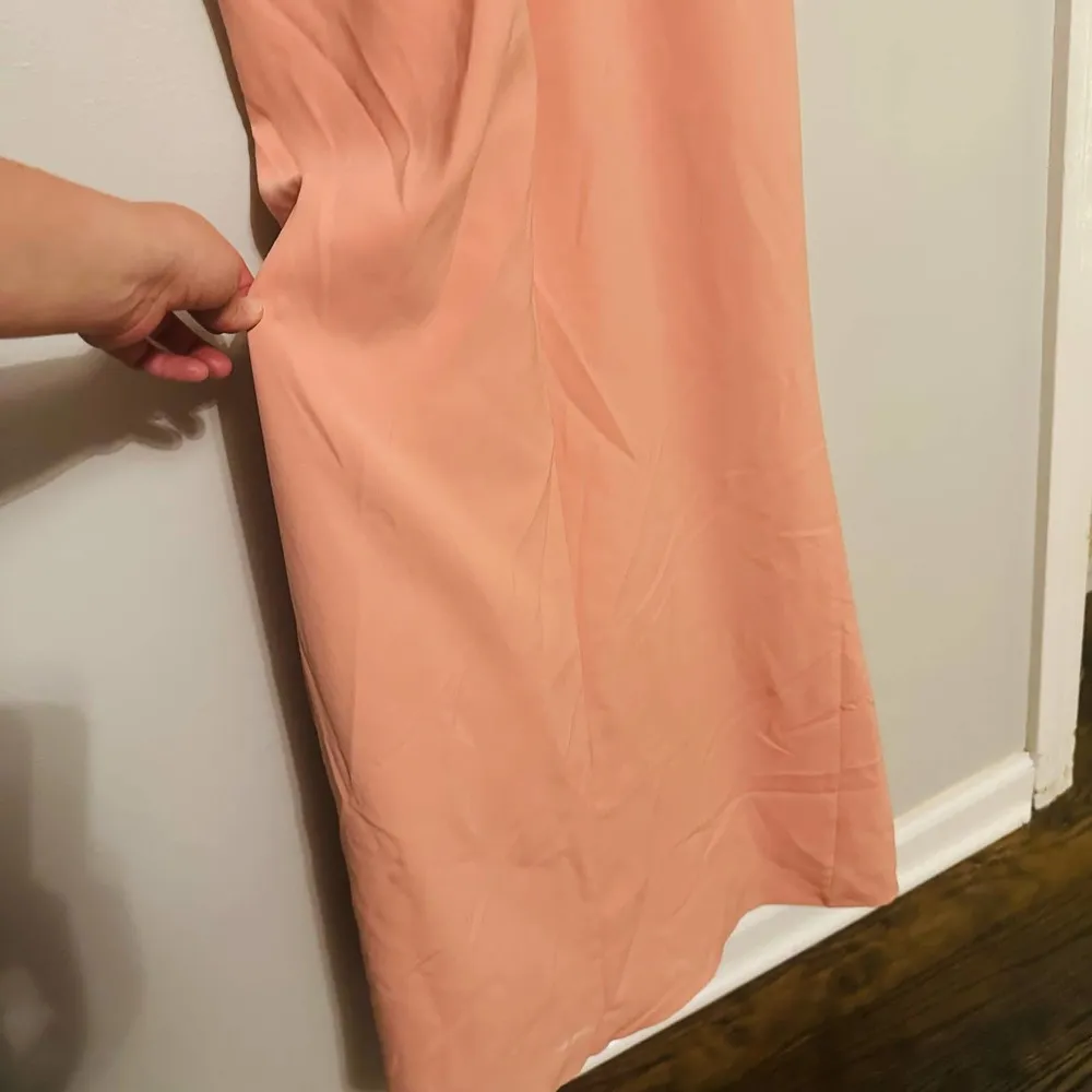 Parker Black Women's Pink Crepe Madeline Sleeveless Ruffle Gown Dress Size 10 - Image 11