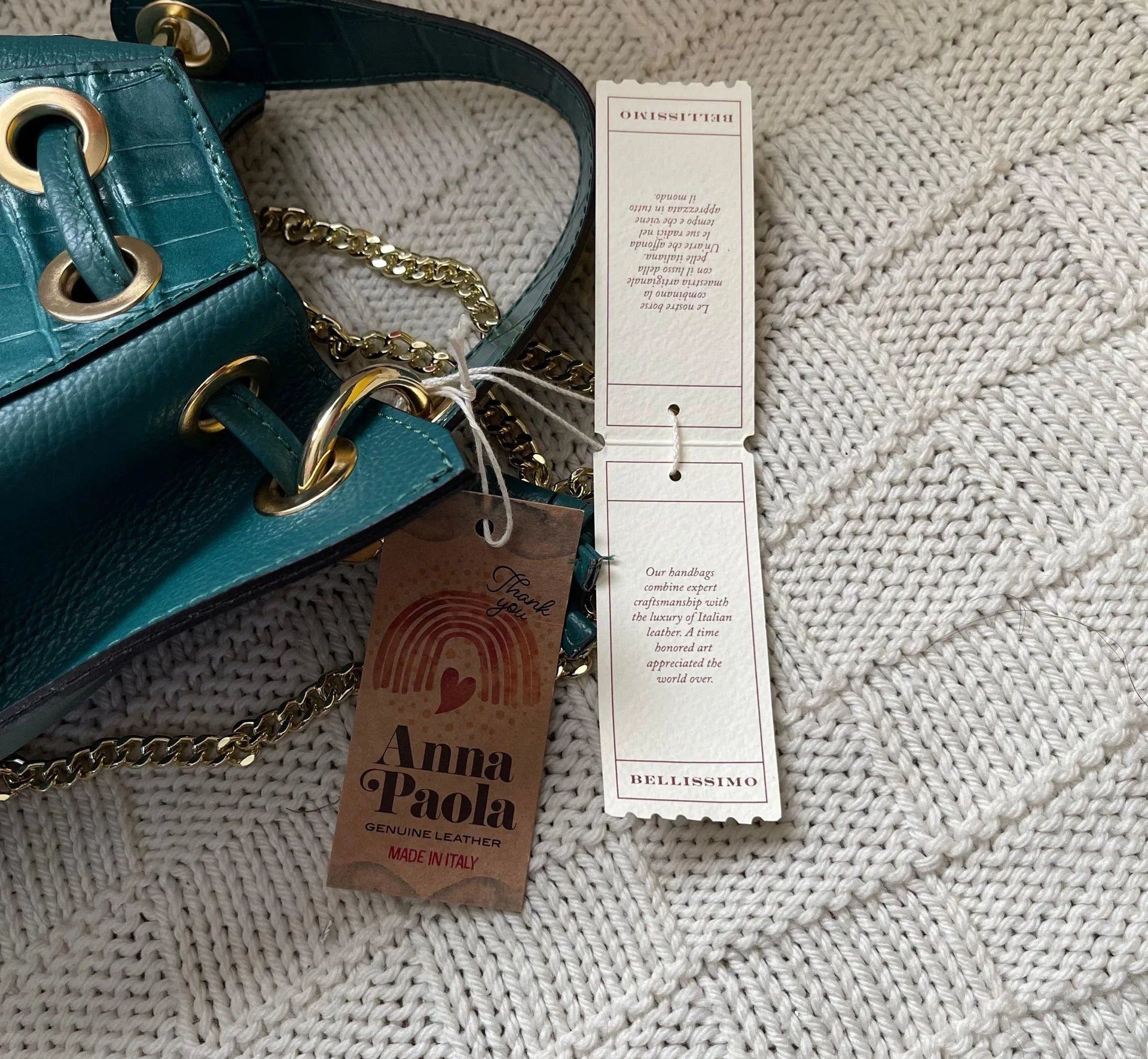 convertible bucket crossbody bag dark green - Image 9