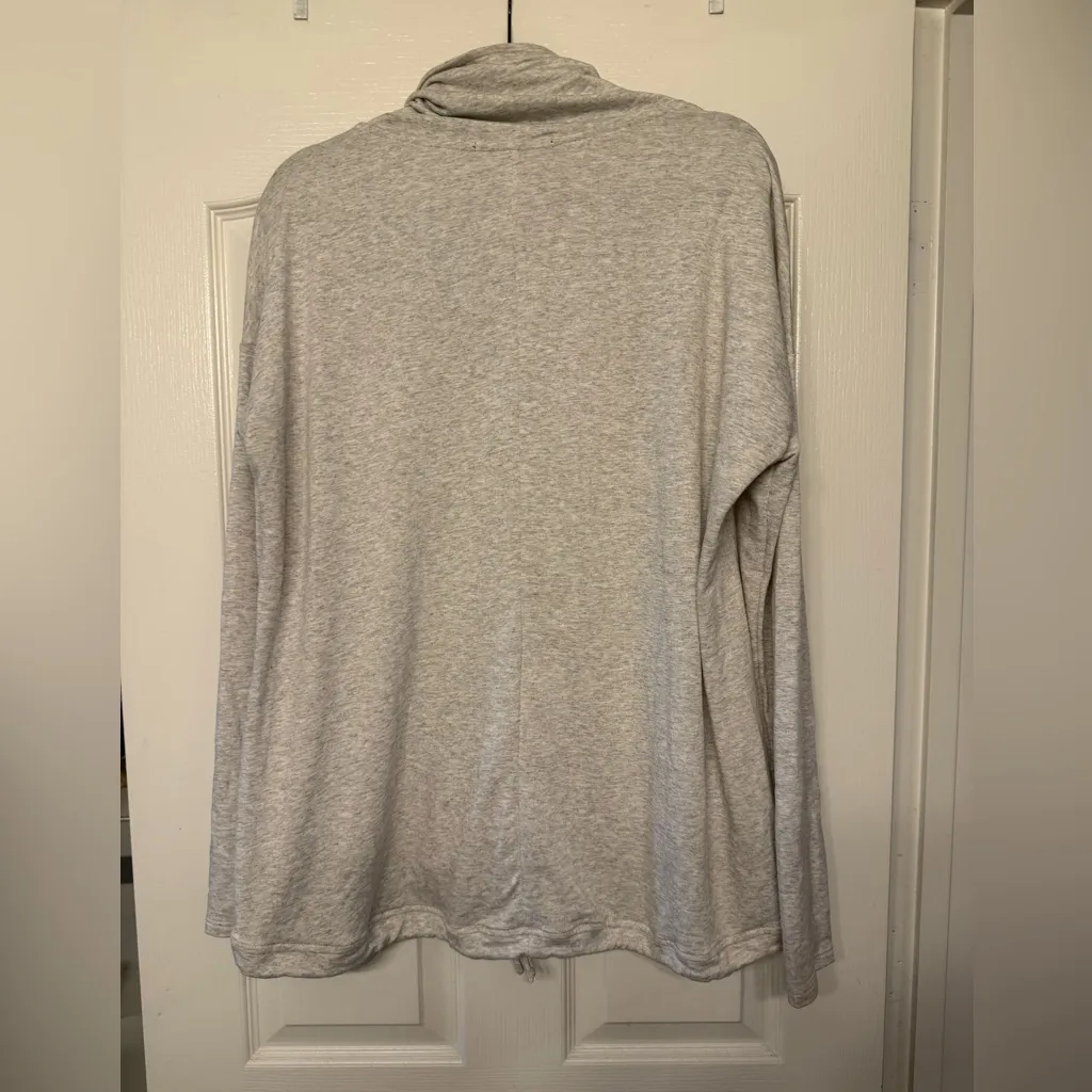 Ink Love & Peace gray cowl neck pullover sweater in heather gray Size XL - Image 12